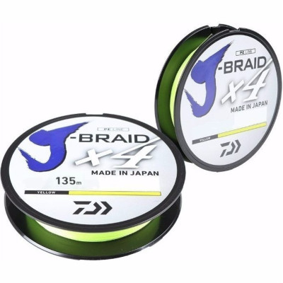 Шнур DAIWA J-Braid X4 0,25мм 135м Yellow